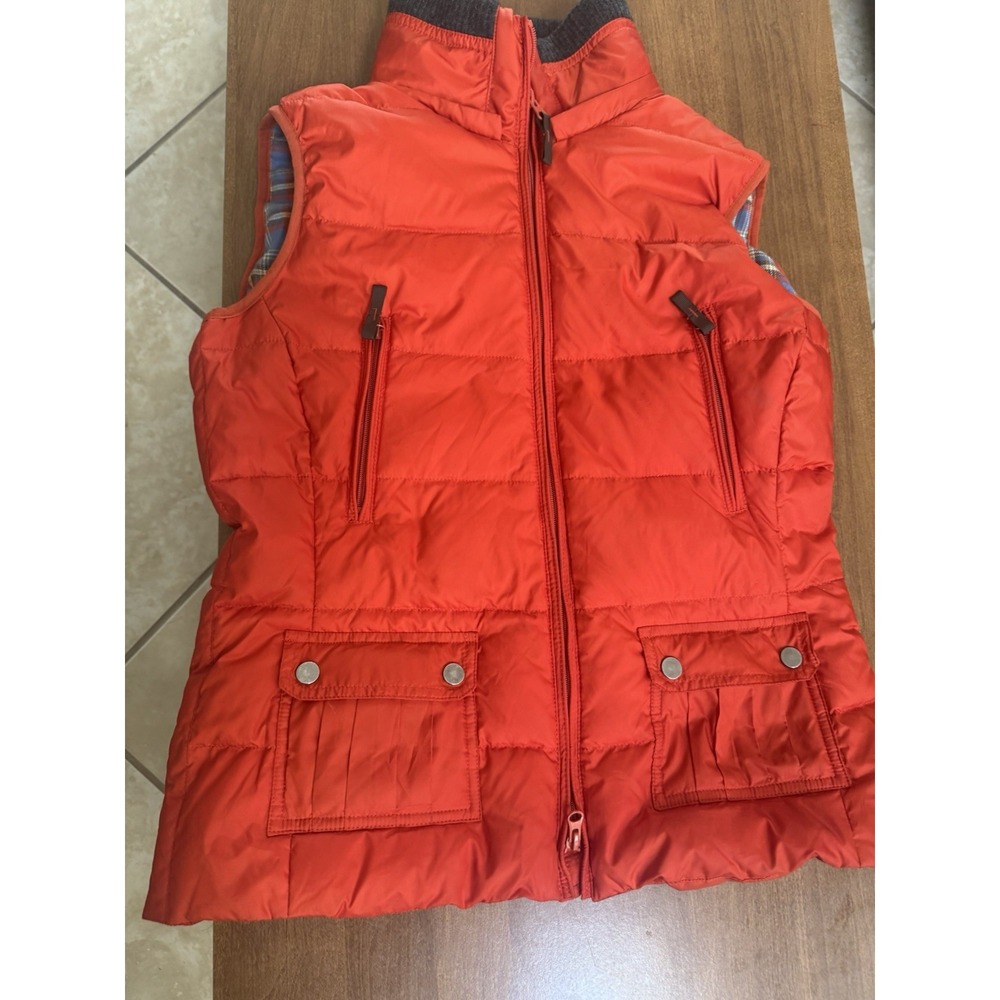 Orange Metro Vest With Flannel Inside